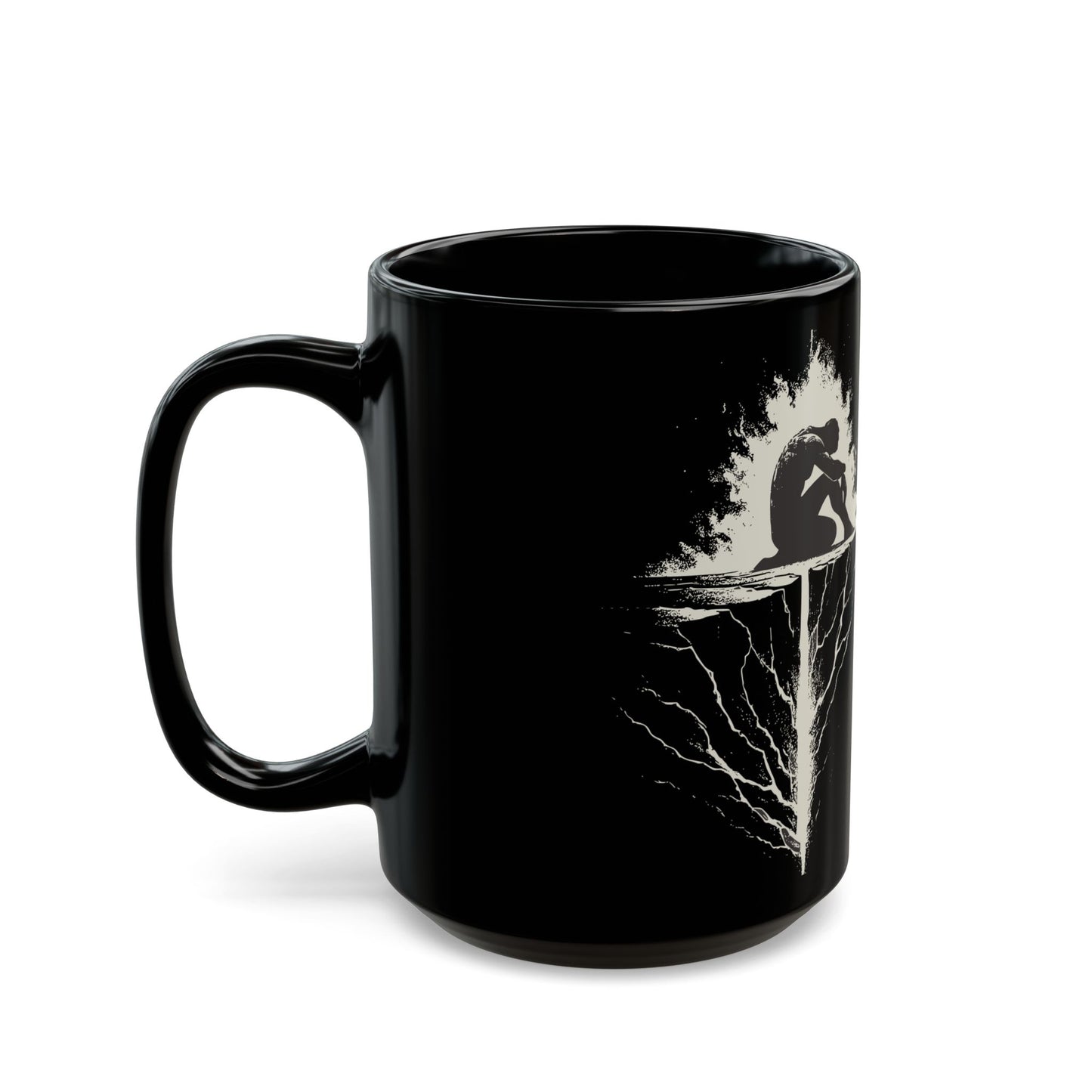 Black Mug, 15oz - Rock Bottom